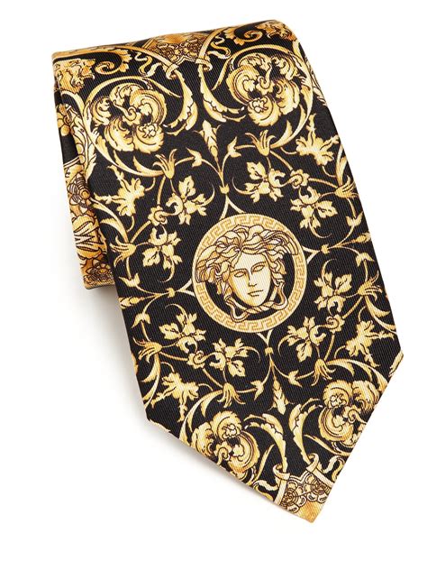 Versace: Black Medusa Tie 